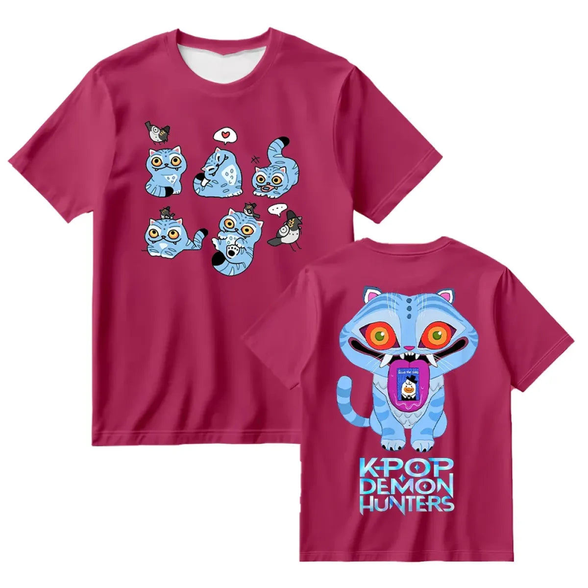 Kpop Demon Hunter Tiger Graphic Tee - T-Shirts - T-Shirt - 7