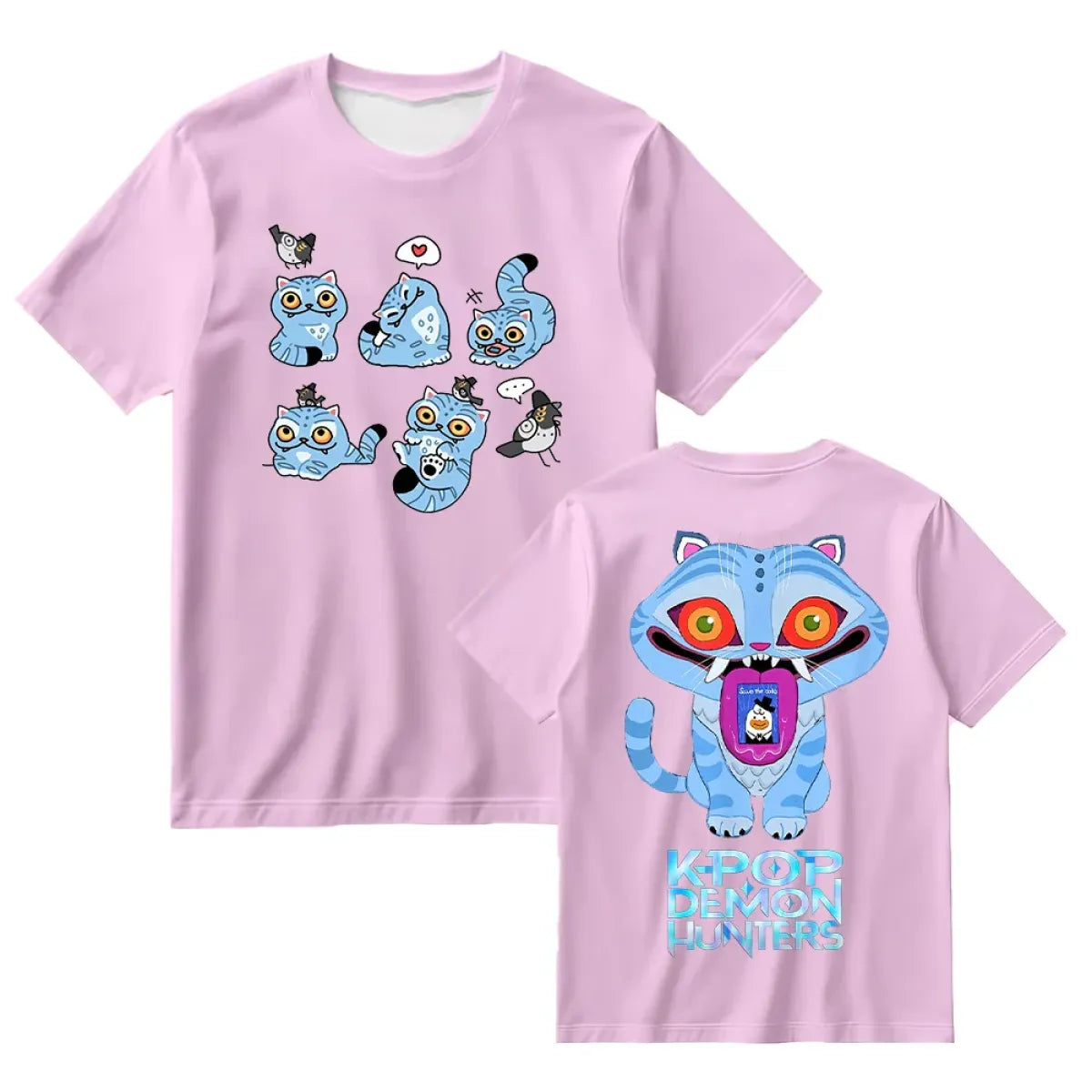 Kpop Demon Hunter Tiger Graphic Tee - T-Shirts - T-Shirt - 9
