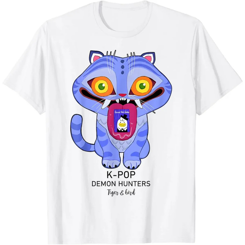 K-Pop Demon Hunters Tiger Graphic Tee - T-Shirts - T-Shirt - 1