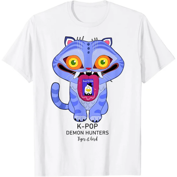 K-Pop Demon Hunters Tiger Graphic Tee - T-Shirts - T-Shirt - 1