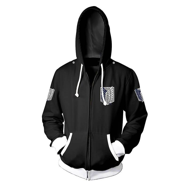 Unisex Attack On Titan Zipper Jacket - Anime - Shirts & Tops - 7 - 2024