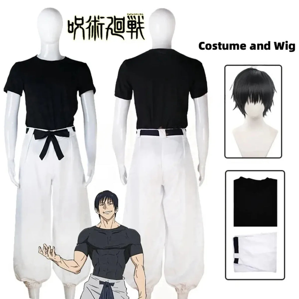 Jujutsu Kaisen Toji Fushiguro Cosplay - Sorcerer Killer Uniform & Wig - Cosplay - 7