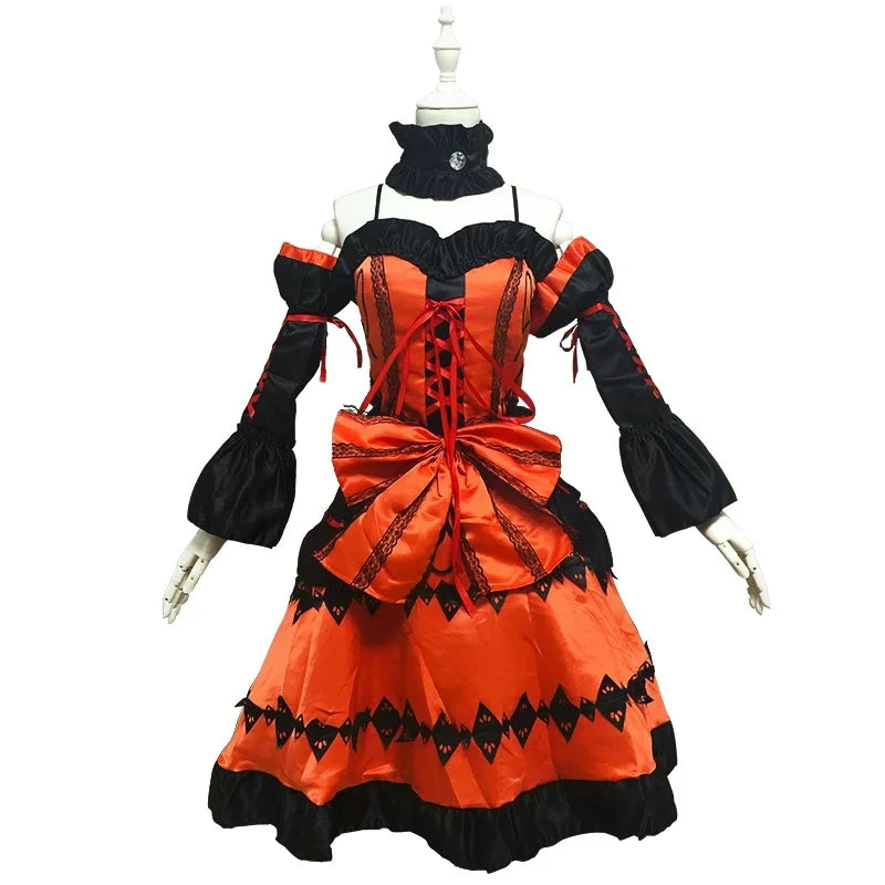 DATE A LIVE Tokisaki Kurumi Gothic Lolita Cosplay Set - Kurumi Costume / One Size / DATE A LIVE - Cosplay - Costumes