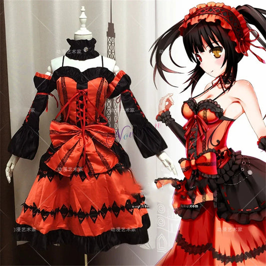 DATE A LIVE Tokisaki Kurumi Gothic Lolita Cosplay Set - Cosplay - Costumes - 2 - 2024