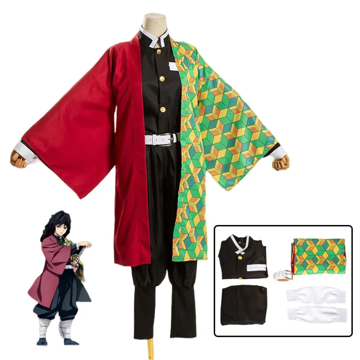 Tomioka Giyuu Demon Slayer Cosplay Costume Set - Cosplay - Cosplay - 3