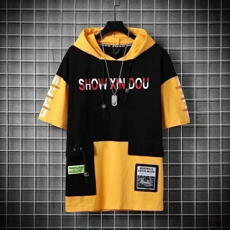 Harajuku Styled Hoodies - Show Xin Dou - Black/Yellow / M / Nearest Warehouse - Tops & Tees - Shirts & Tops - 31 - 2024