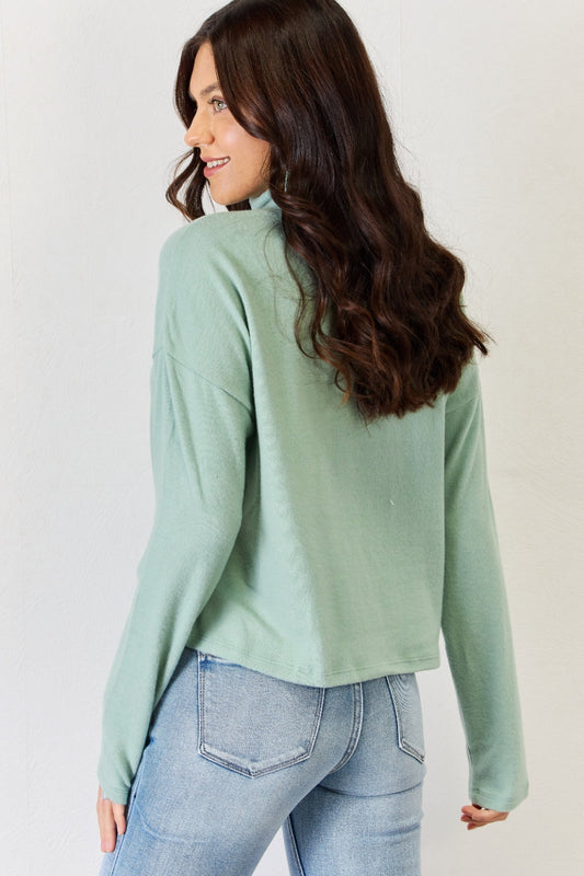 Long Sleeve Turtleneck Top - Tops & Tees - Clothing Tops - 2 - 2024