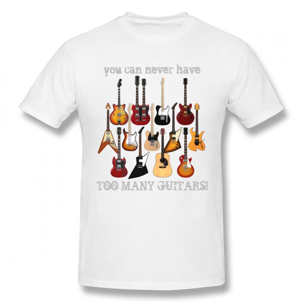 Never Too Many Guitars - White / L - Tops & Tees - Shirts & Tops - 13 - 2024