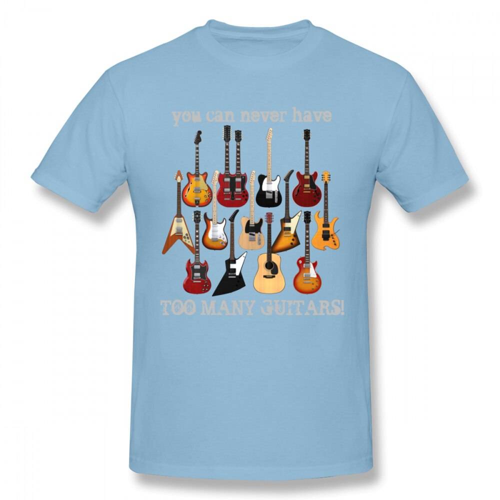 Never Too Many Guitars - LightBlue / S - Tops & Tees - Shirts & Tops - 21 - 2024
