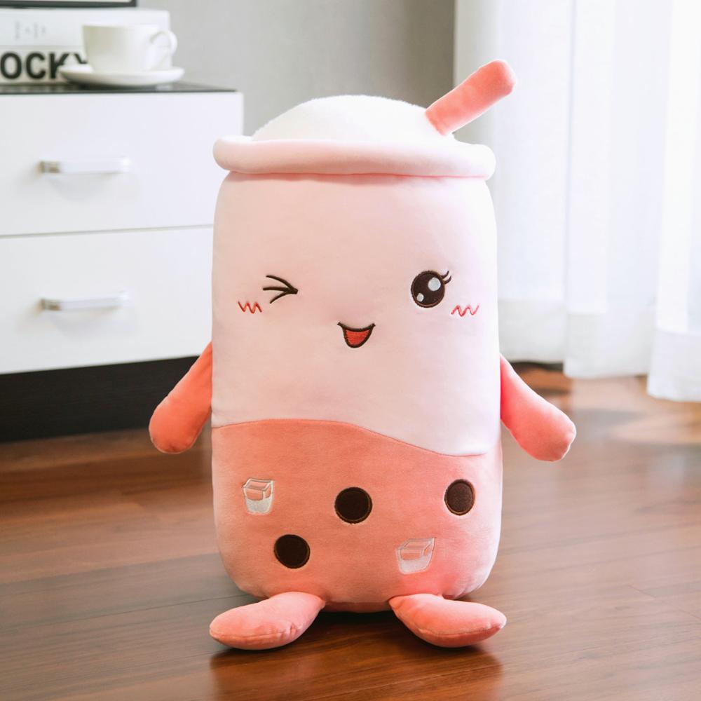 Boba Milk Tea Plushies - about 22-24cm / Amaranth - Toys - Stuffed Animals - 54 - 2024