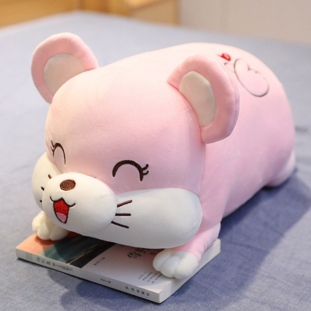 Kawaii Farm Animal Plushies - pink mouse / 70cm doll - Toys - Clothing - 27 - 2024