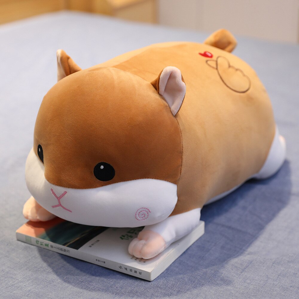 Kawaii Farm Animal Plushies - brown hamster / 70cm doll - Toys - Clothing - 31 - 2024