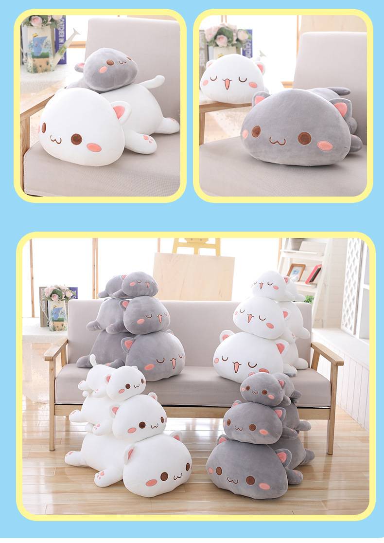 Mochi Mochi Peach Cat Plush - Toys - Stuffed Animals - 6 - 2024