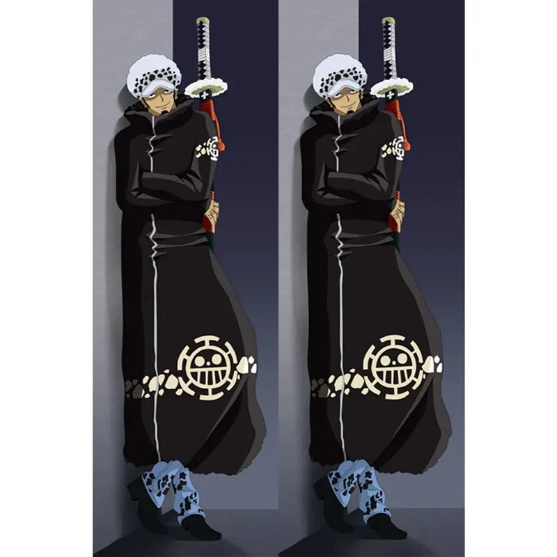 Trafalgar Law One Piece Dakimakura - Anime Hug Pillow - WHITE / 34x100cm Peach Skin - Anime - Clothing - 4 - 2024