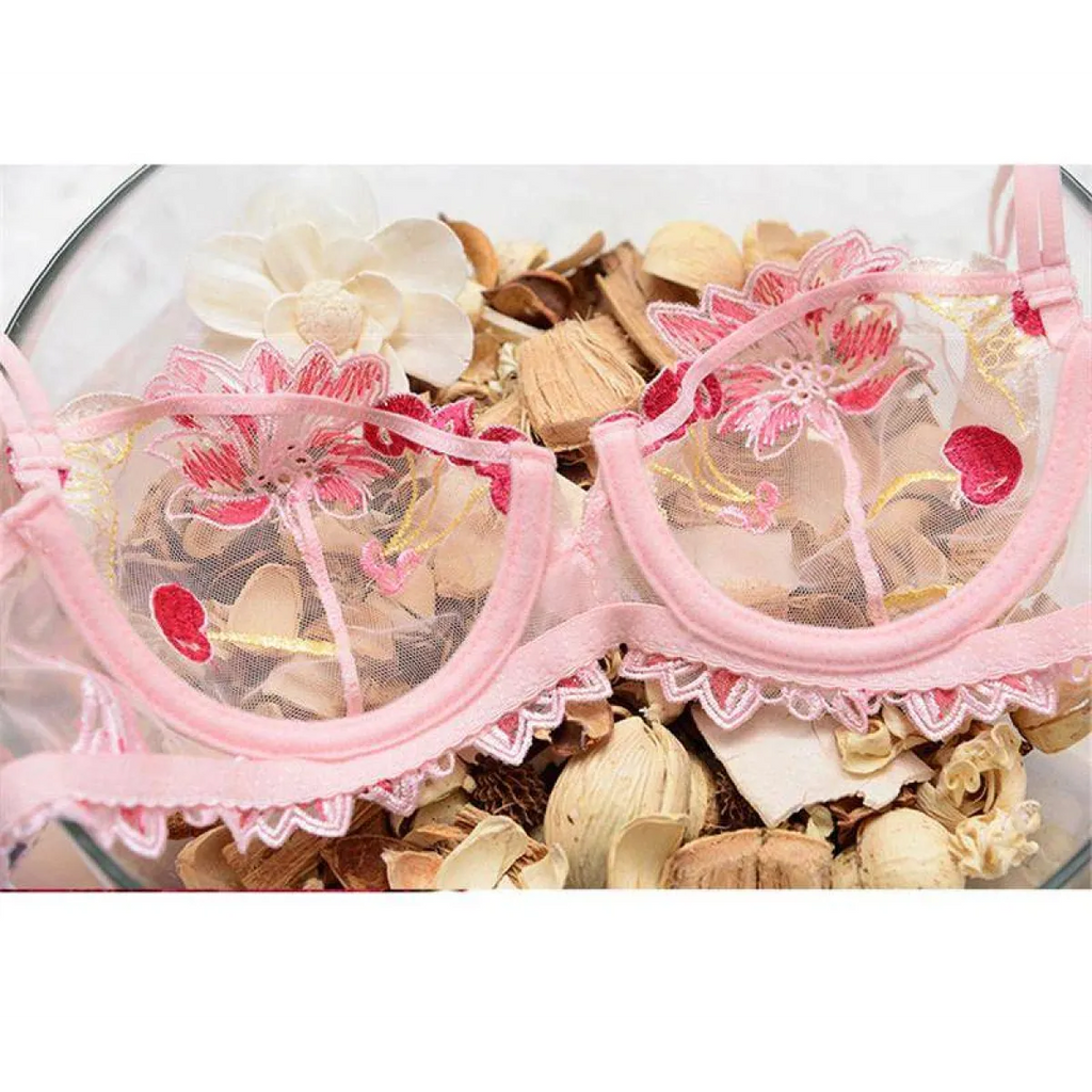 Sexy Transparent Flower Lingerie Set - Women’s Clothing & Accessories - 16
