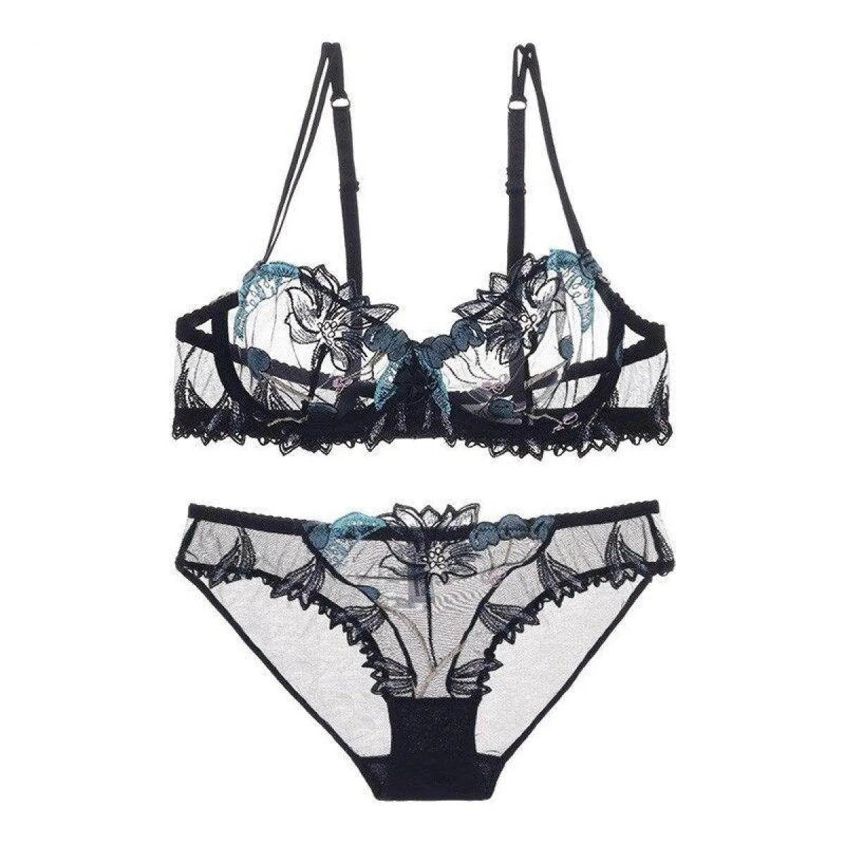 Sexy Transparent Flower Lingerie Set - Women’s Clothing & Accessories - 22