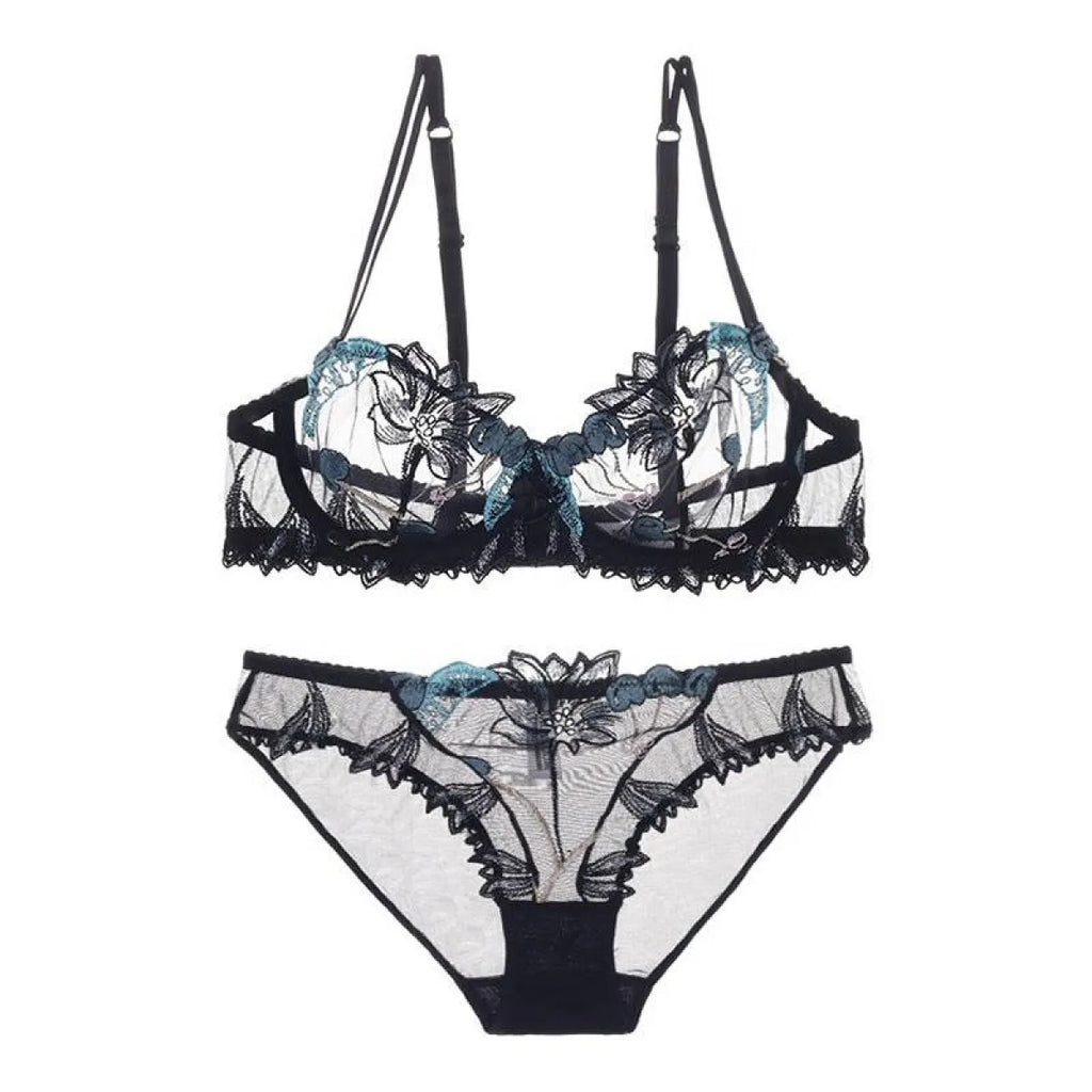 Sexy Transparent Flower Lingerie Set - Women’s Clothing & Accessories - 6
