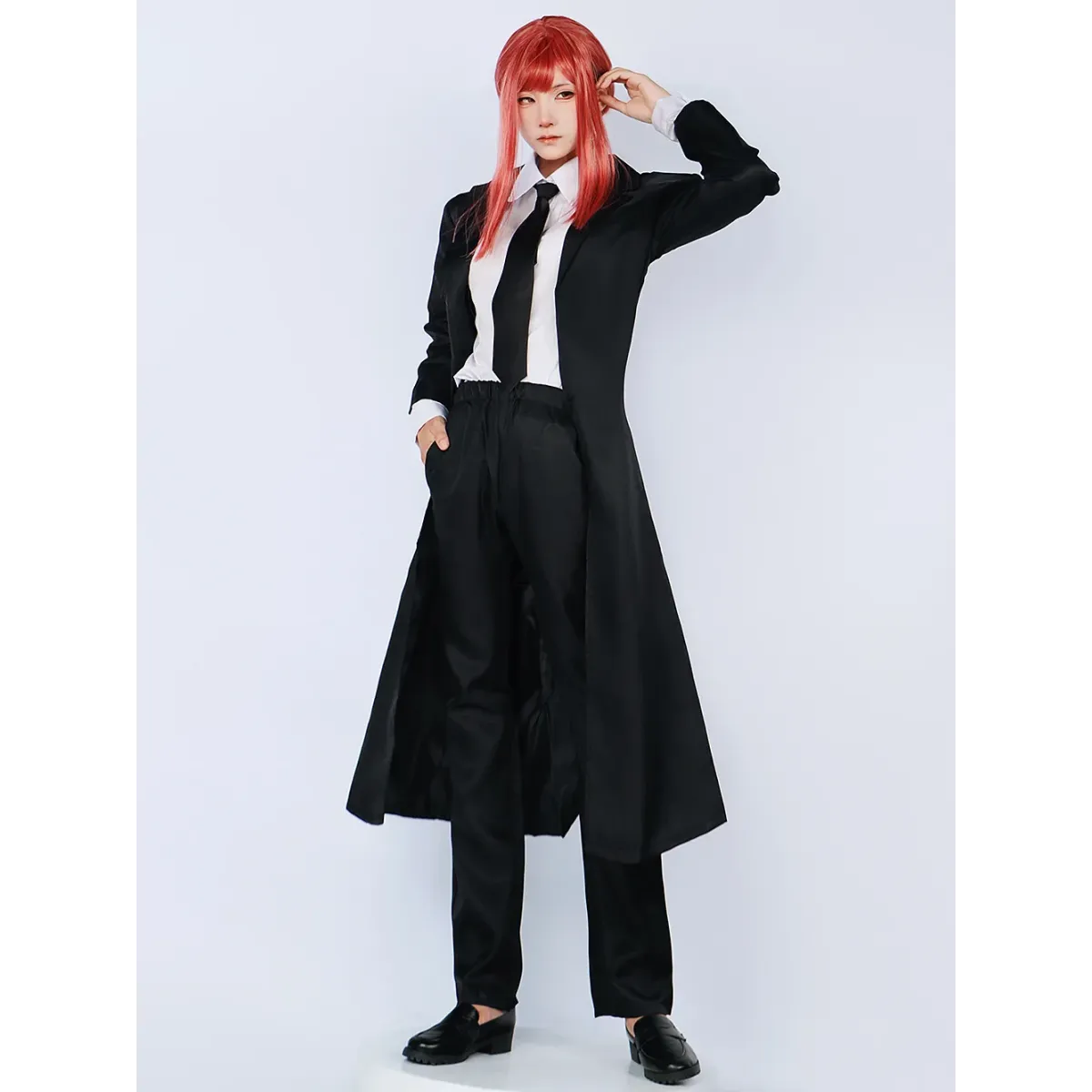 Makima Anime Cosplay Outfit with Wig & Trench Coat - Anime - Cosplay Outfit - 9