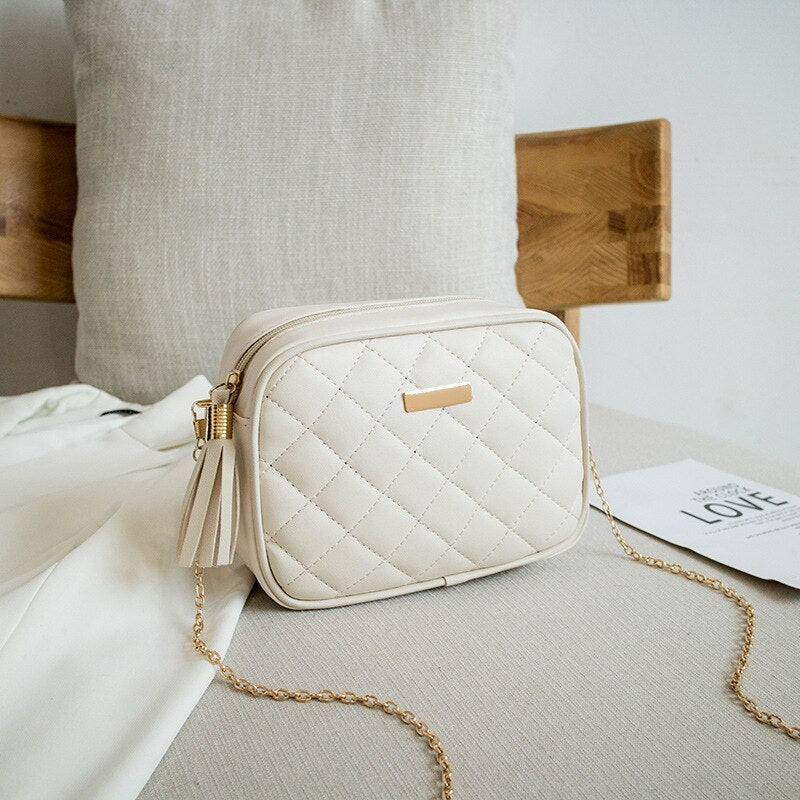 Trendy Small Tassel Messenger Bag - White rectangle - Women Bags & Wallets - Clothing - 17 - 2024