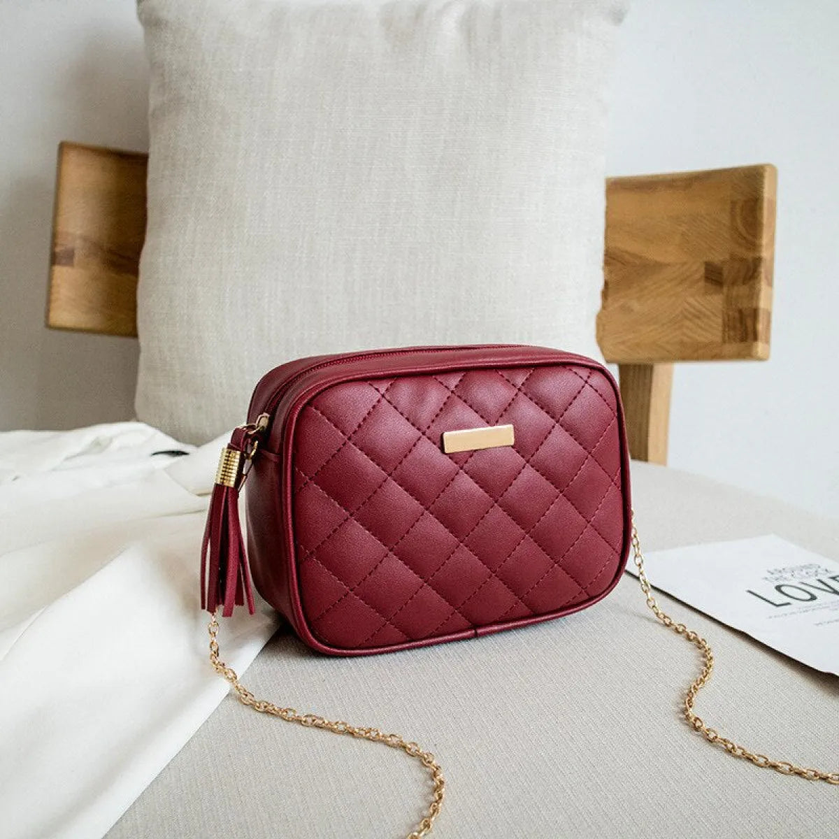 Trendy Small Tassel Messenger Bag - Accessories - Crossbody Bag - 8