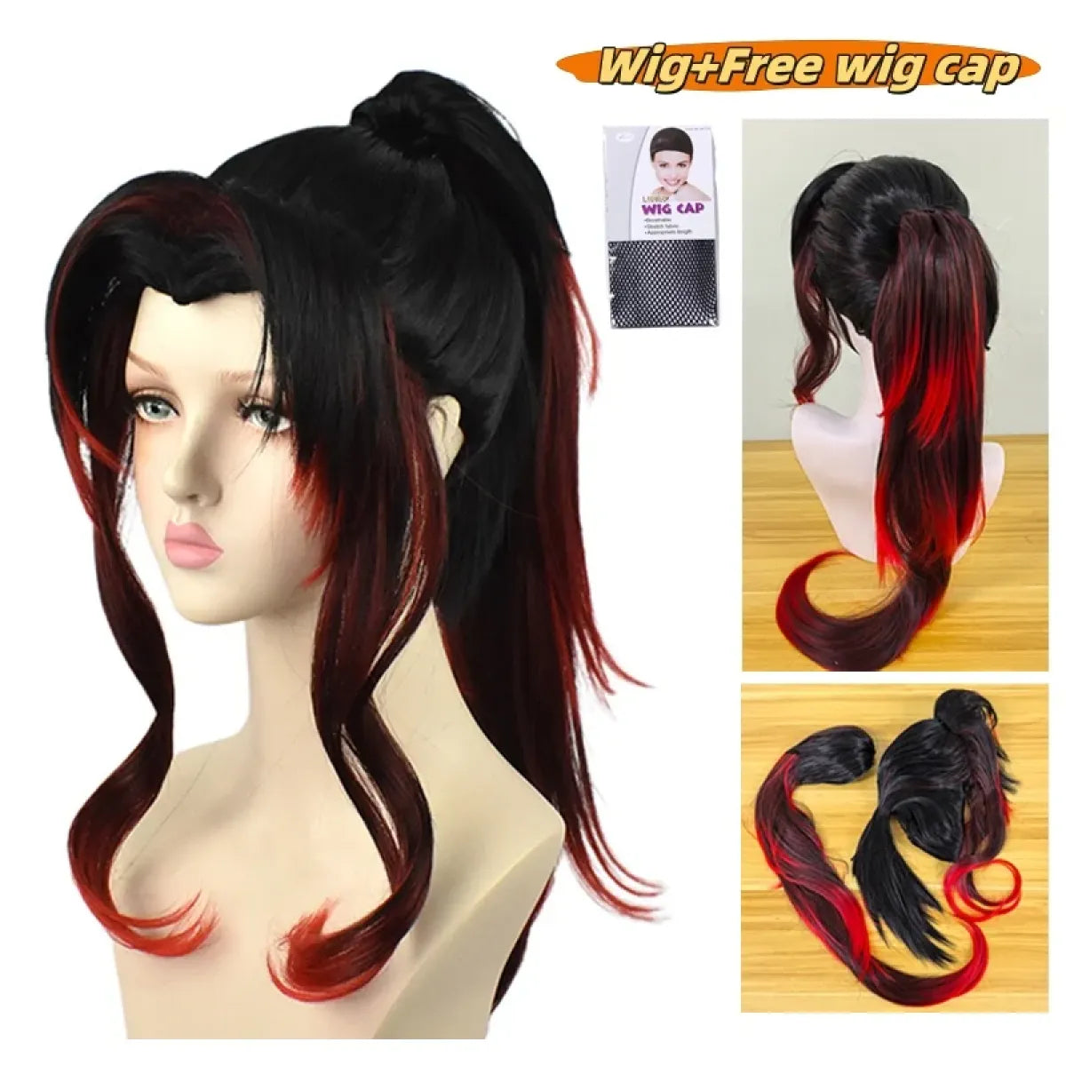 Tsugikuni Yoriichi Long Ponytail Cosplay Wig - Anime - Hair Accessories - 8