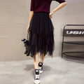 Tulle Midi Skirt for Women - Harajuku High Waist Fashion Summer Tutu - Bottoms - 9