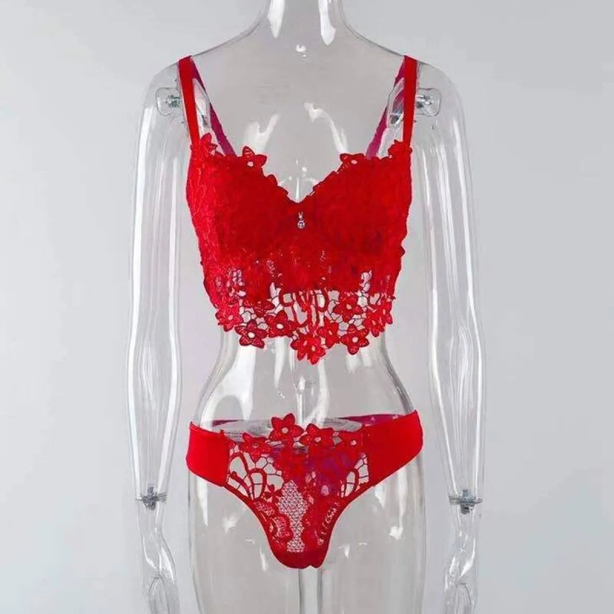 Sexy Two Pieces Lace Set - Women’s Clothing & Accessories - 21