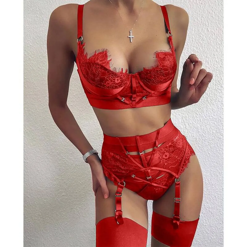 Sexy Two Pieces Lace Set - Women’s Clothing & Accessories - 23