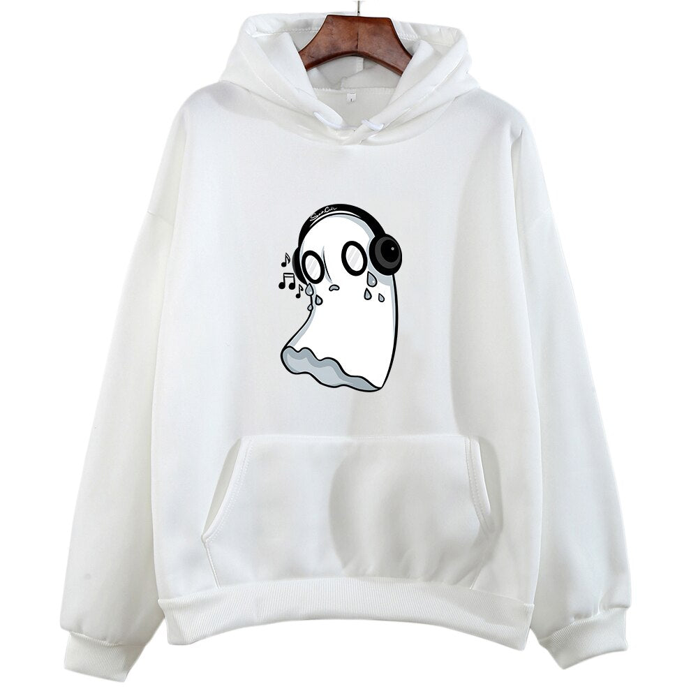 Undertale Napstablook Hoodies - White / XS - Women’s Clothing & Accessories - Shirts & Tops - 11 - 2024