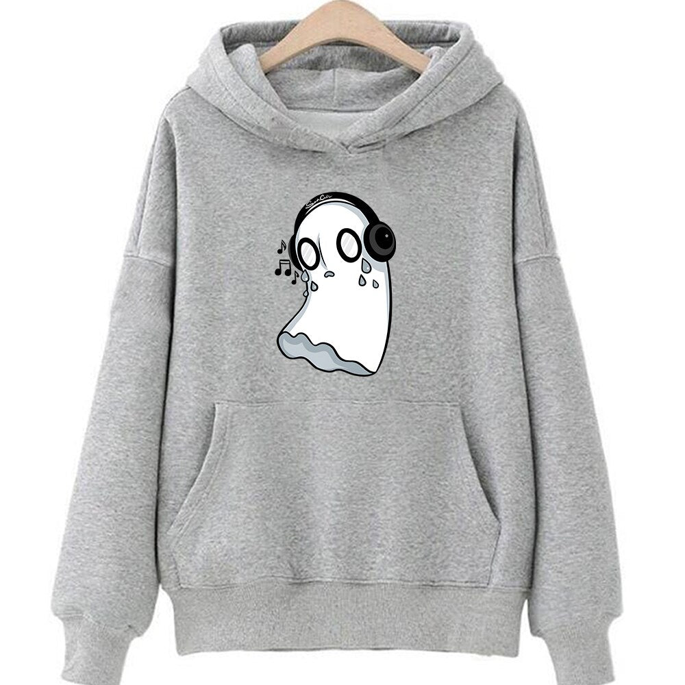 Undertale Napstablook Hoodies - Gray / XS - Women’s Clothing & Accessories - Shirts & Tops - 14 - 2024