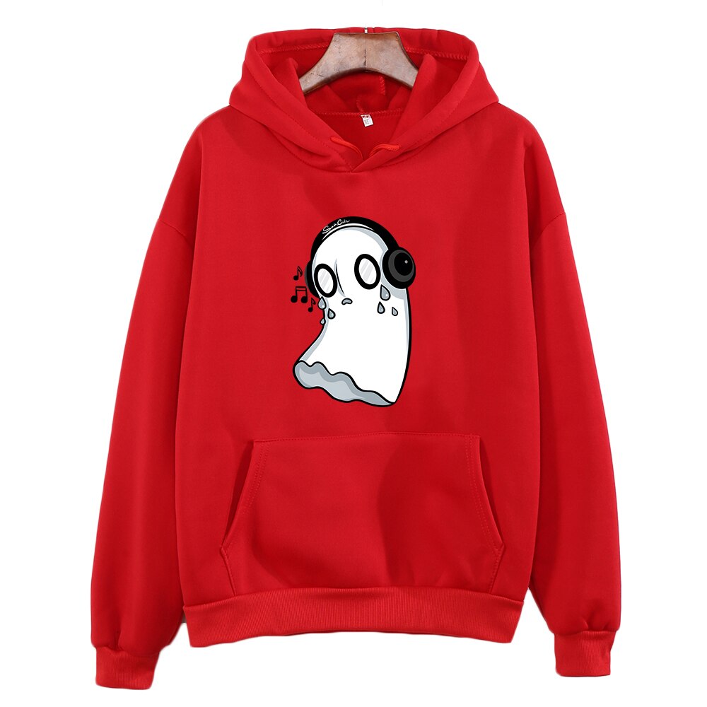 Undertale Napstablook Hoodies - Red / XS - Women’s Clothing & Accessories - Shirts & Tops - 16 - 2024