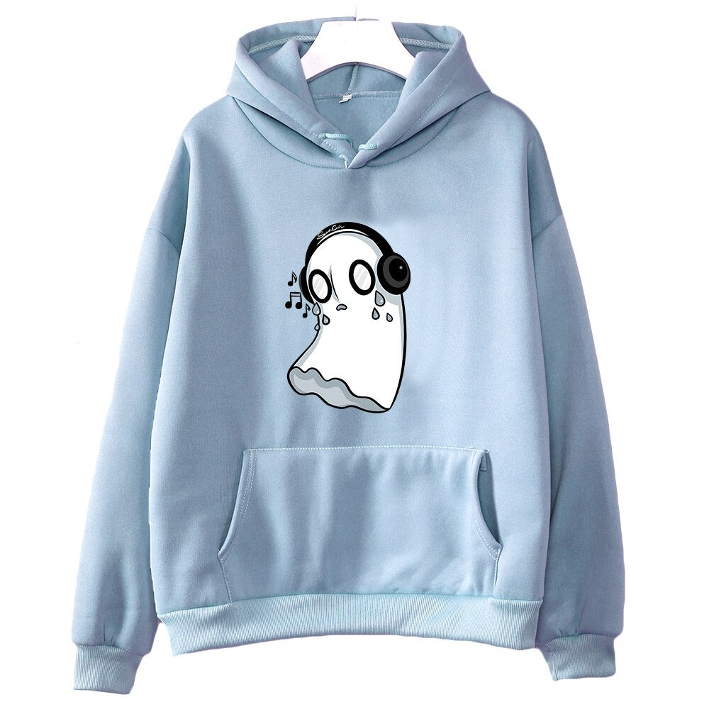 Undertale Napstablook Hoodies - Light Blue / XS - Women’s Clothing & Accessories - Shirts & Tops - 7 - 2024