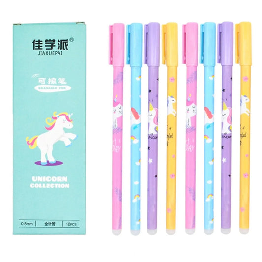4Pcs Unicorn Erasable Gel Pen - Stationery & More - 1