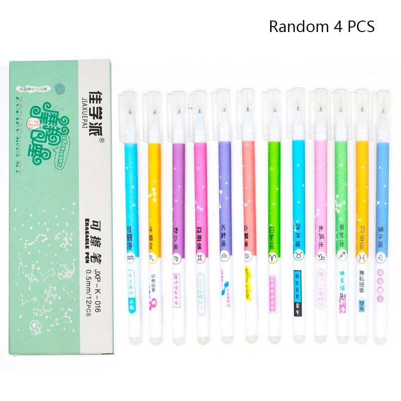 4Pcs Unicorn Erasable Gel Pen - Random / Erasable black - Stationary & More - Pens - 14 - 2024