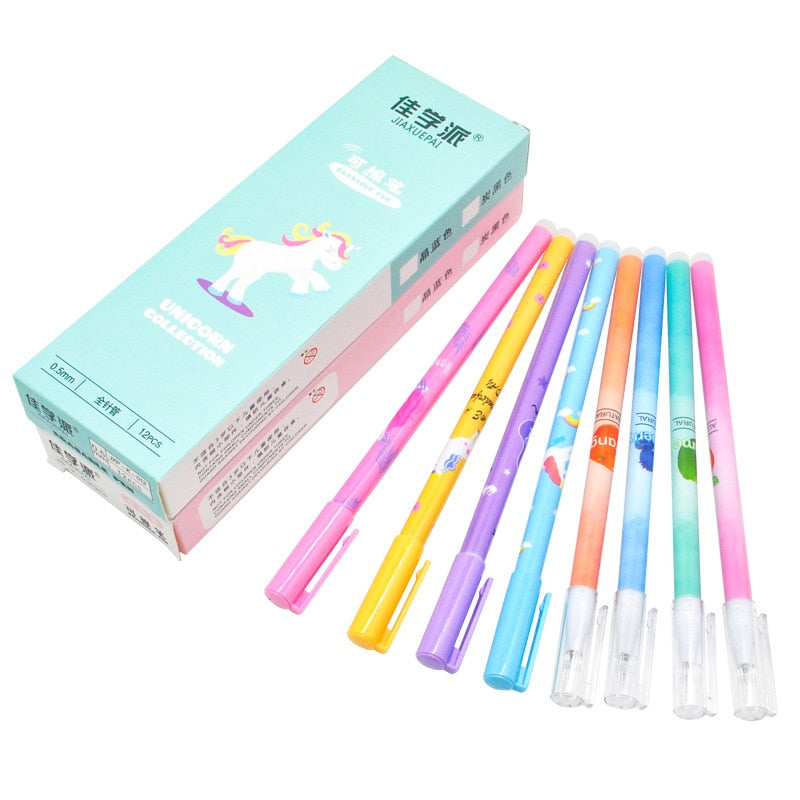 4Pcs Unicorn Erasable Gel Pen - Stationary & More - Pens - 4 - 2024