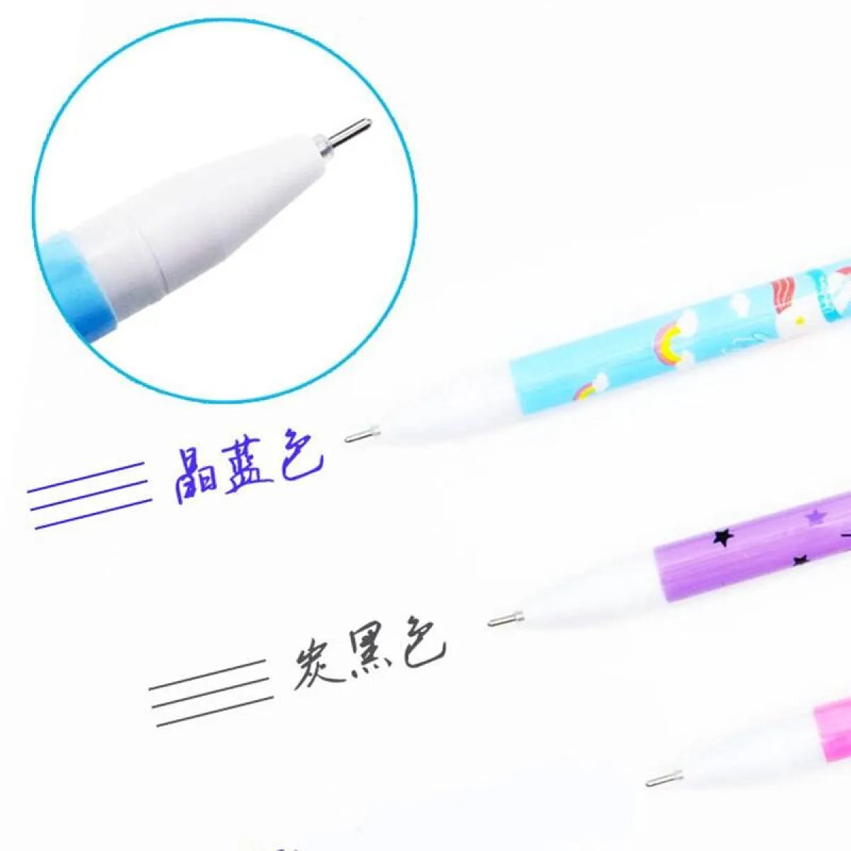 4Pcs Unicorn Erasable Gel Pen - Stationery & More - 8
