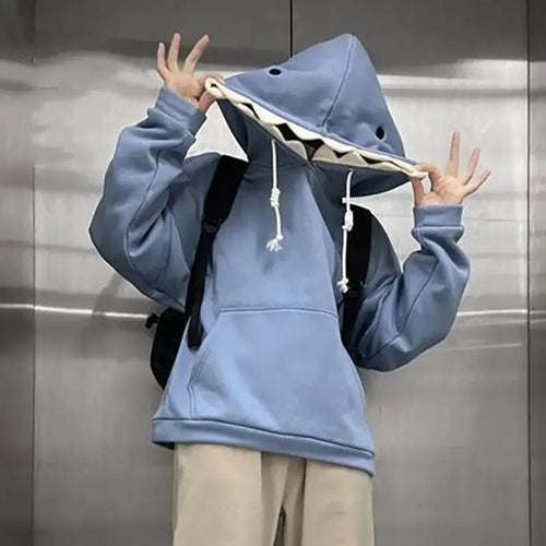 Unisex Shark Hoodie – Long Sleeve Pullover Sweatshirt - T-Shirts - Hooded - Unisex Hoodies - 2