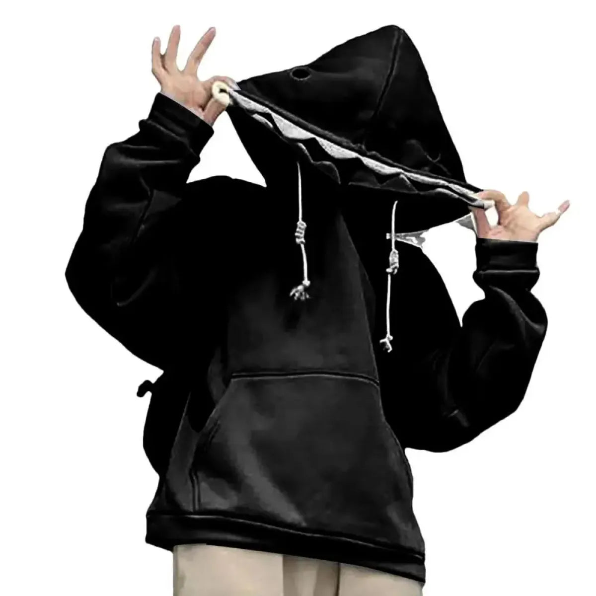 Unisex Shark Hoodie – Long Sleeve Pullover Sweatshirt - Early Spring Collection - Hooded - Unisex Hoodies - 7