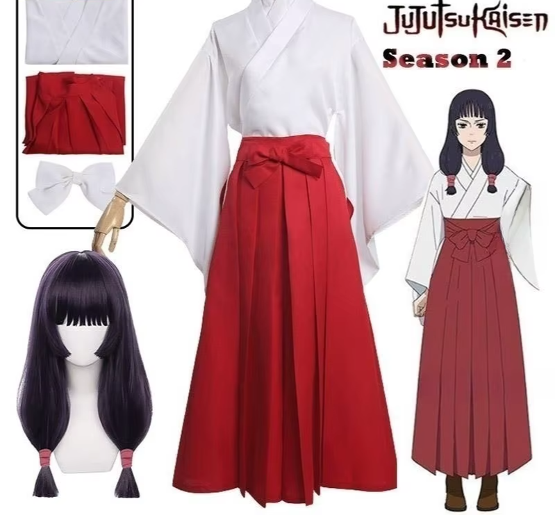 Utahime Iori Cosplay Costume – Jujutsu Kaisen Kimono with Wig Set - S / Costume and wig - Anime - Costumes - 2024 - 8