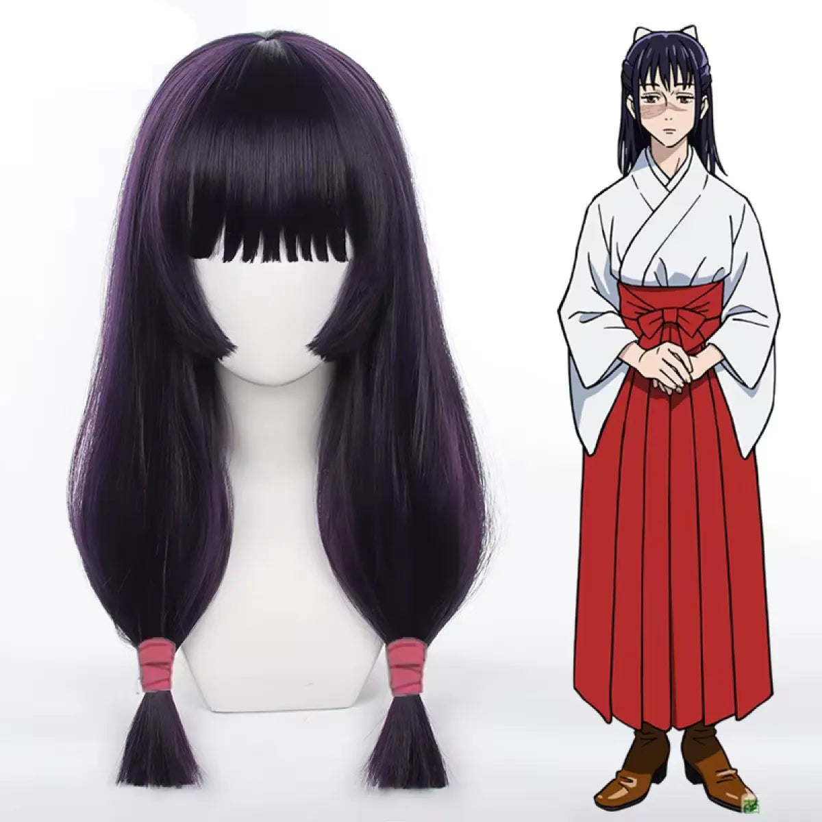 Utahime Iori Cosplay Costume – Jujutsu Kaisen Kimono with Wig Set - Anime - Cosplay - 7