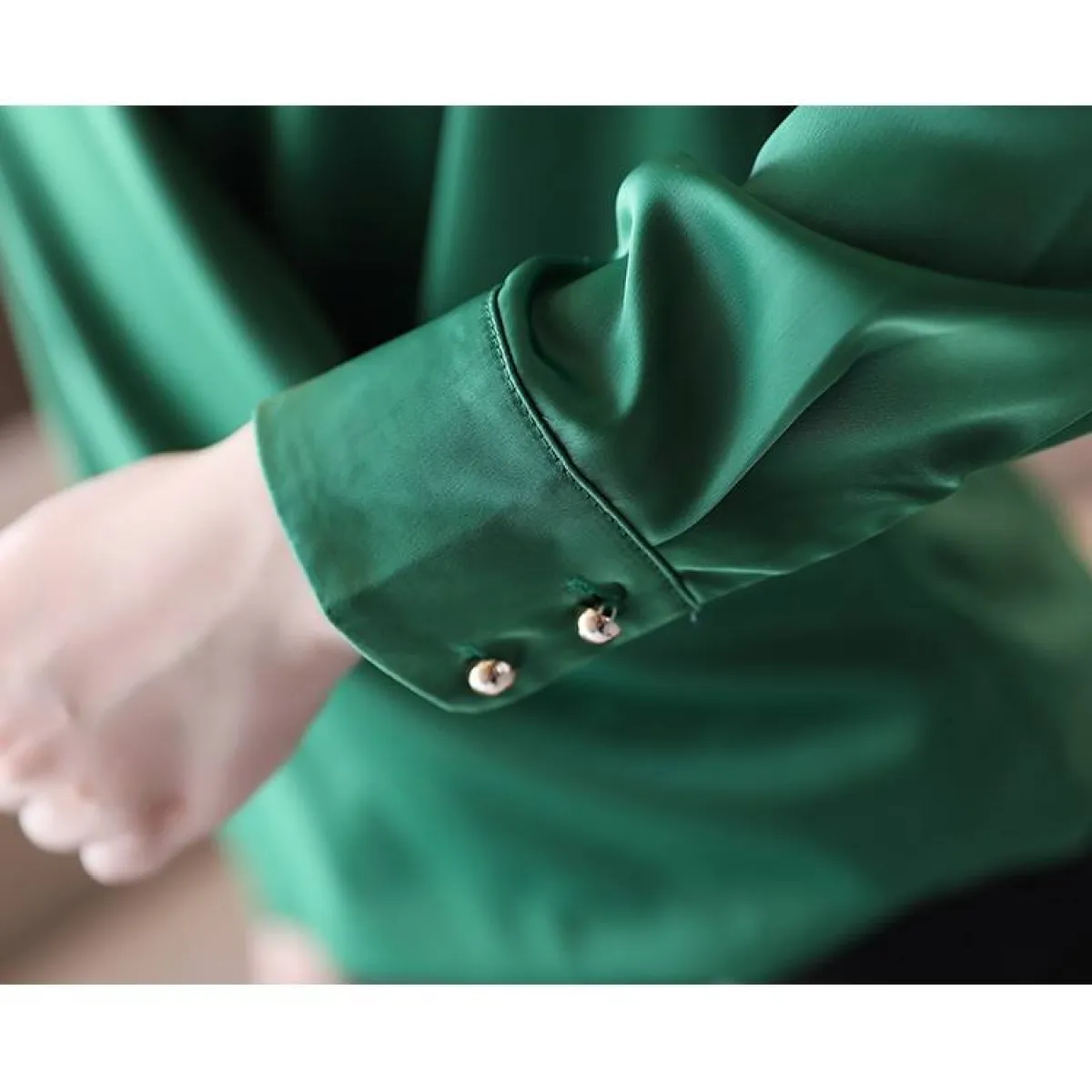 V-Neck Chiffon Blouse - Women’s Clothing & Accessories - 11