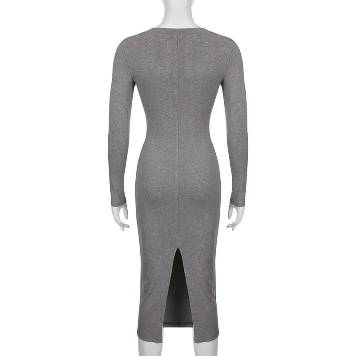 V-neck Knitted Dress - All Dresses - 11