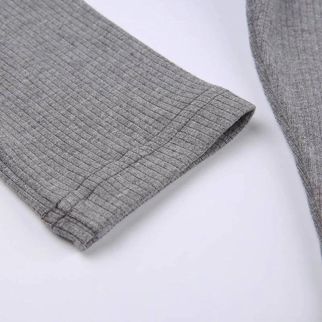 V-neck Knitted Dress - All Dresses - 13