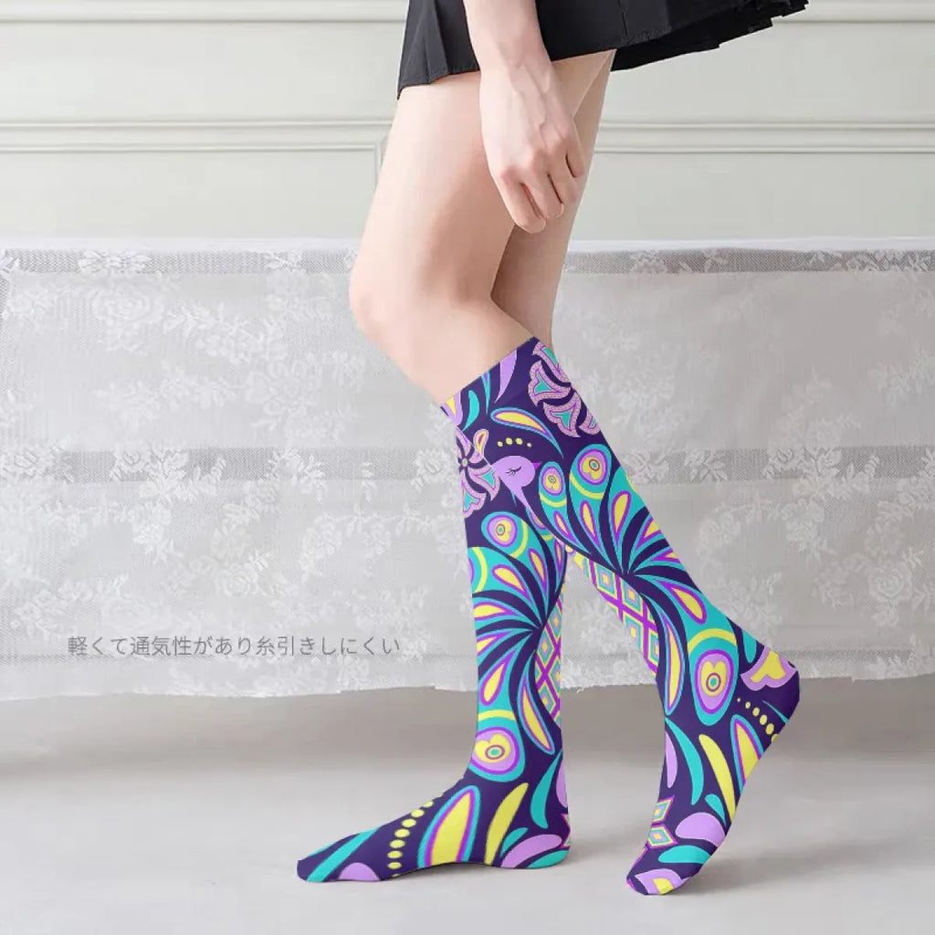 Velvet Long Socks for Women - Harajuku Summer Stockings - Women’s Clothing & Accessories - 2