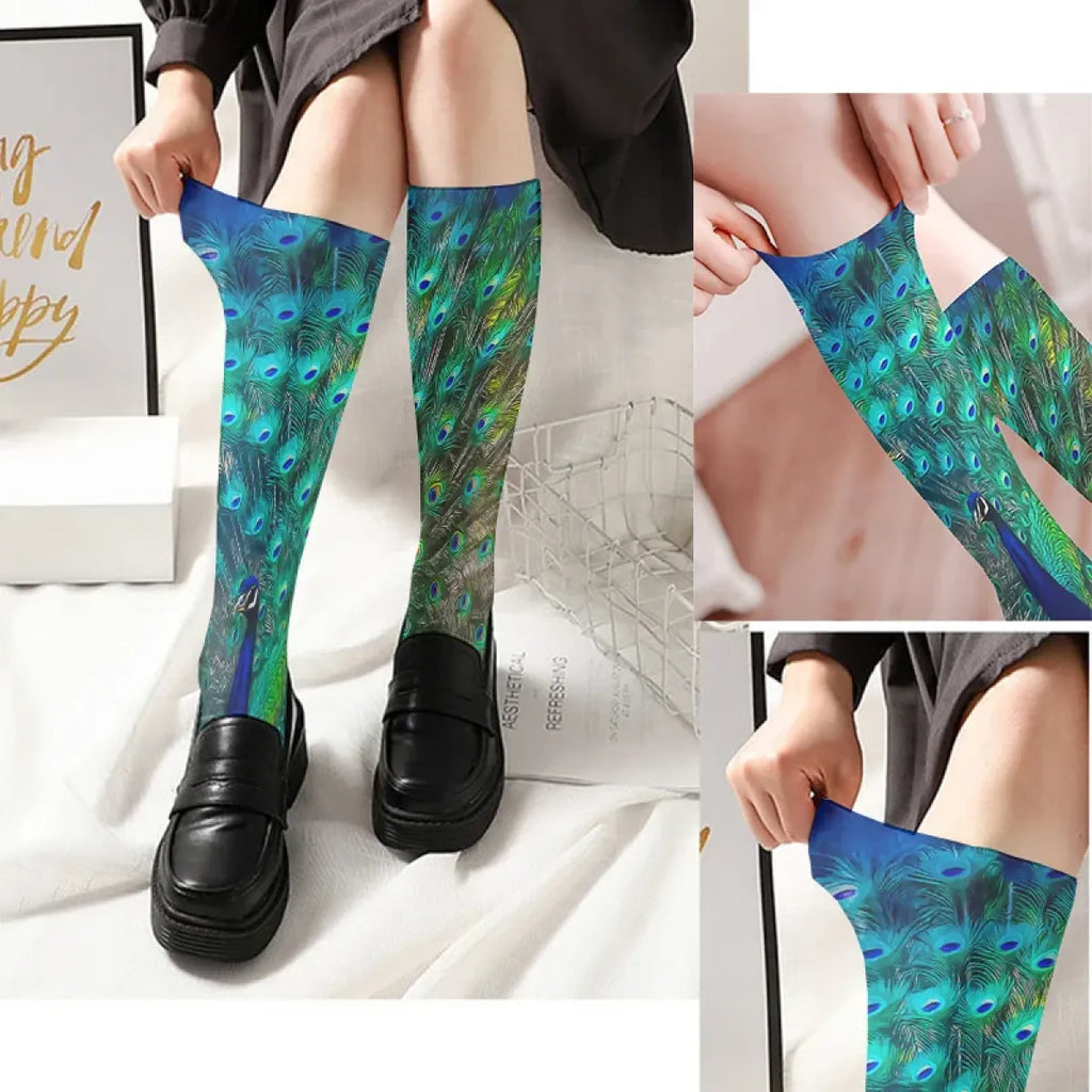 Velvet Long Socks for Women - Harajuku Summer Stockings - Women’s Clothing & Accessories - 1