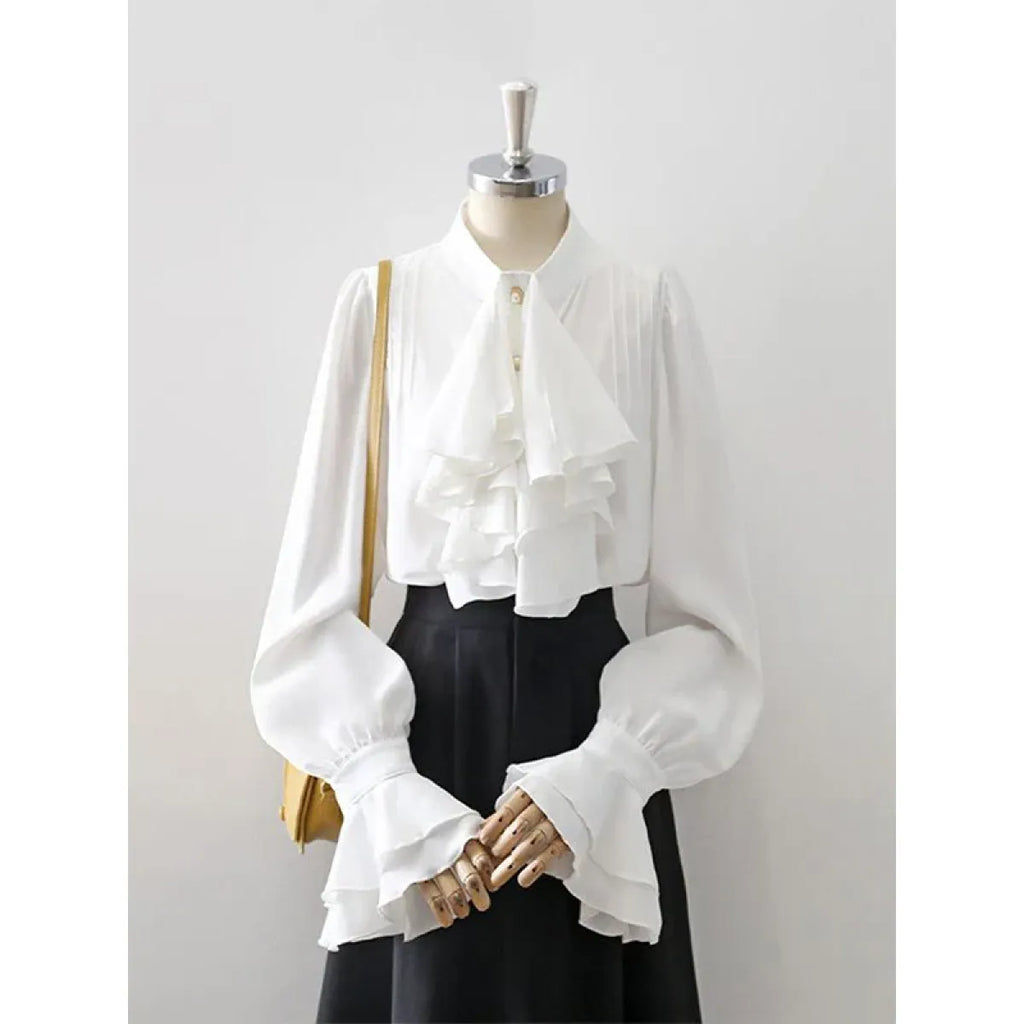 Victorian Ruffle Blouse - Women’s Clothing & Accessories - Shirts & Blouses - 1