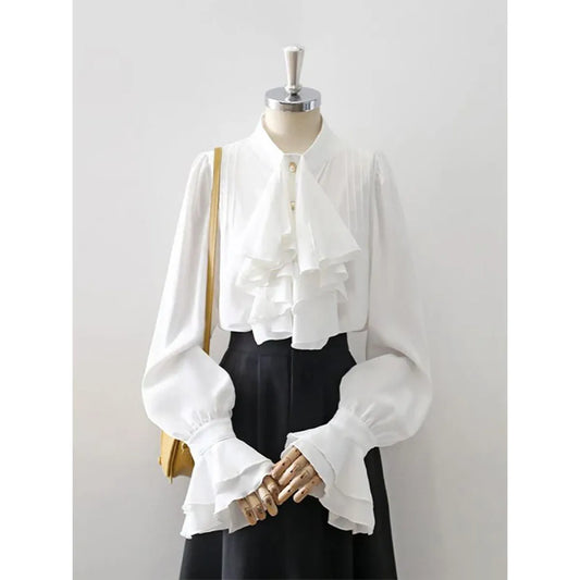 Victorian Ruffle Blouse - Women’s Clothing & Accessories - Shirts & Blouses - 1