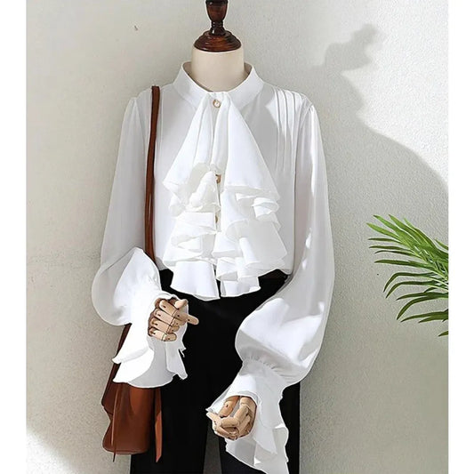 Victorian Ruffle Blouse - Women’s Clothing & Accessories - Shirts & Blouses - 2