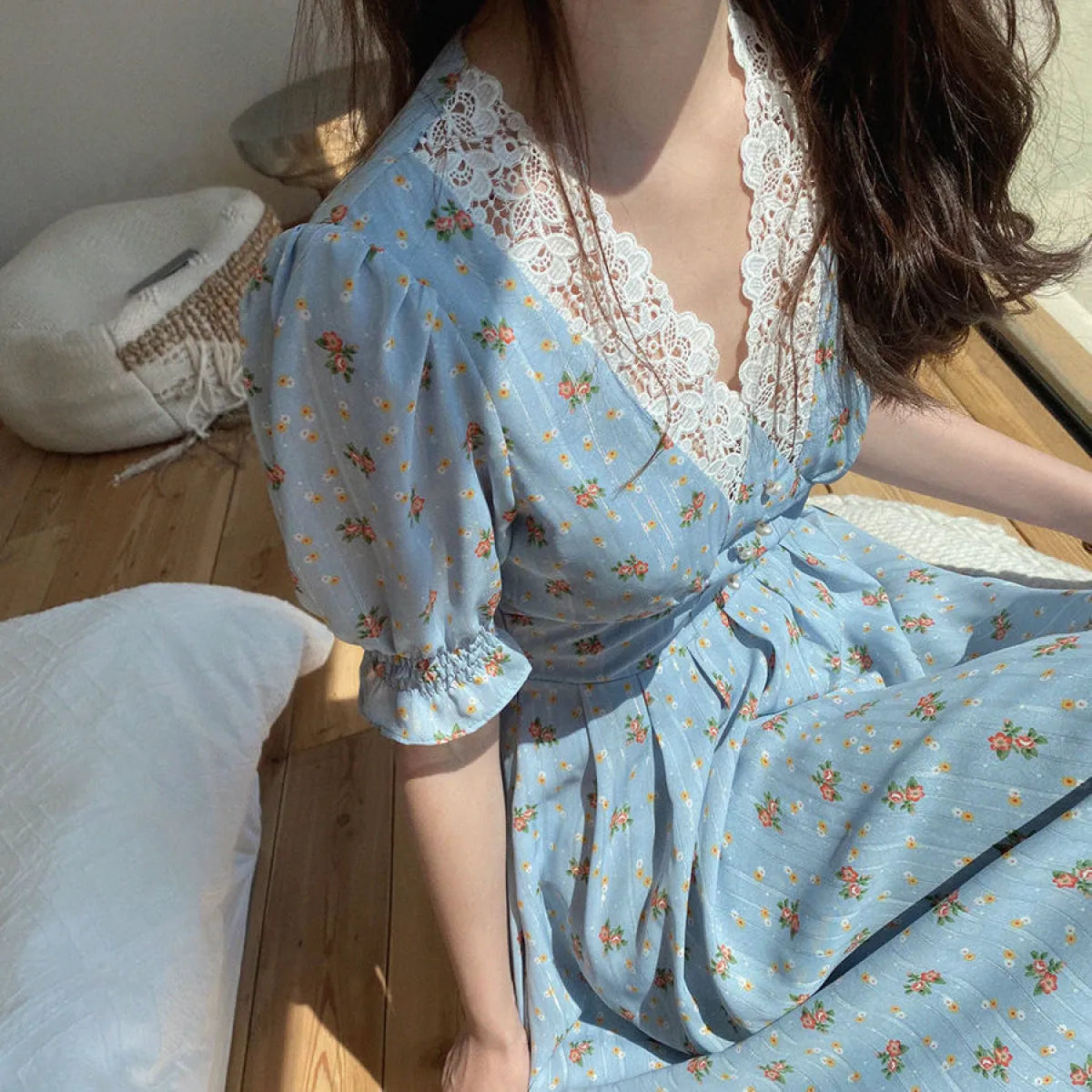 Vintage Floral Dress for Women - All Dresses - 1