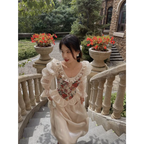 Vintage Floral Midi Dress - All Dresses - Dresses - 10 - 2024